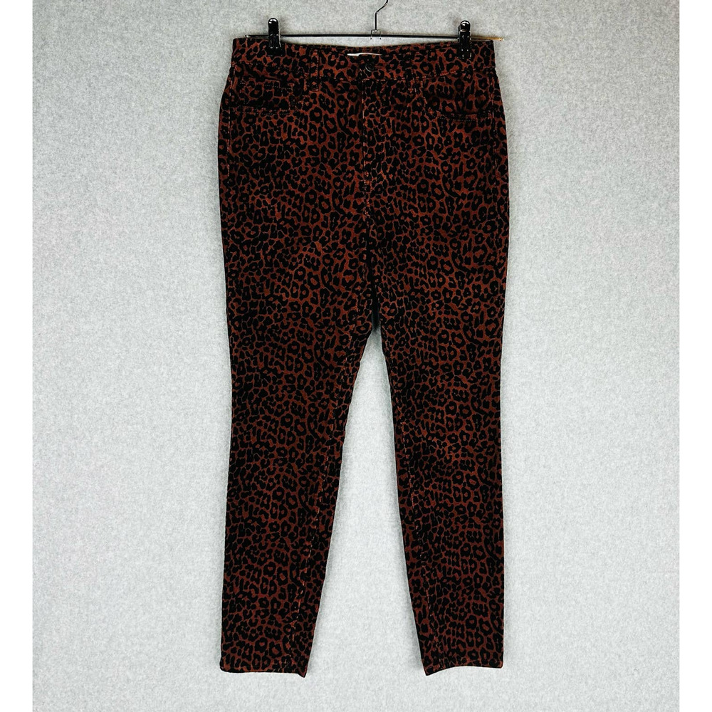 Loft Womans Sz 8 29 Cords Corduroy Pants Curvy High Waist Skinny‎ Stretch Brown - Picture 3 of 9